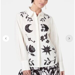 Gorman Lost and Found White button up shirt